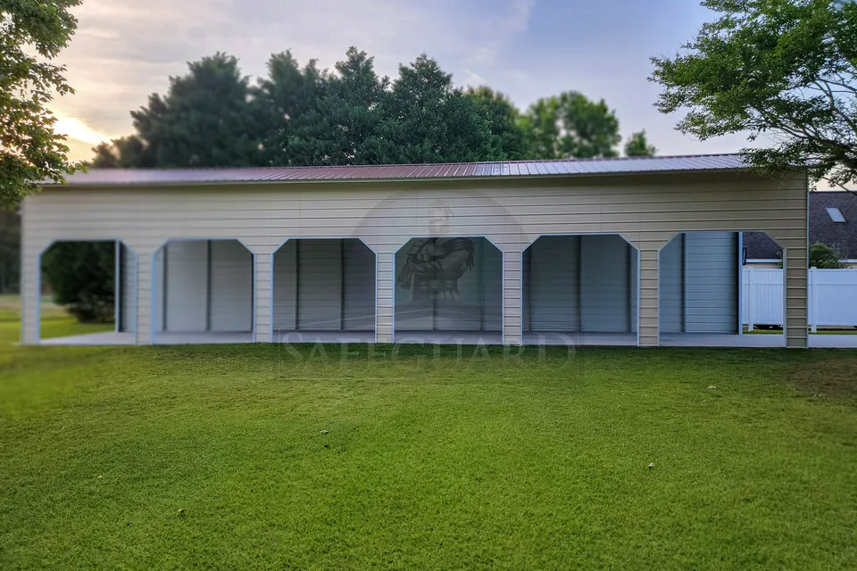Cantilever Carport from side