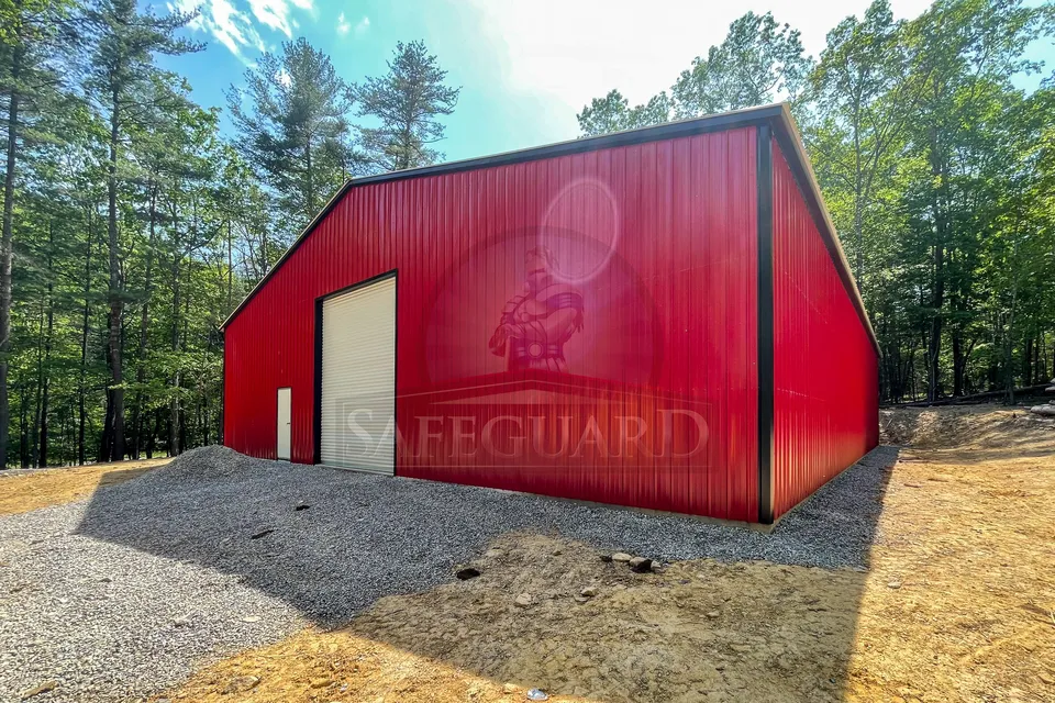 Front of commercial building.