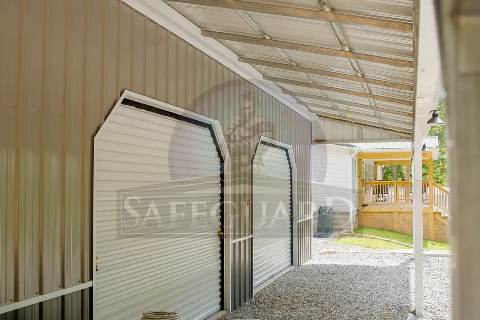 Walkway of residential build