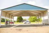 Steel carport front