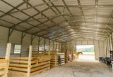 Interior of working horse barn