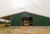Continuous a-frame style horse barn