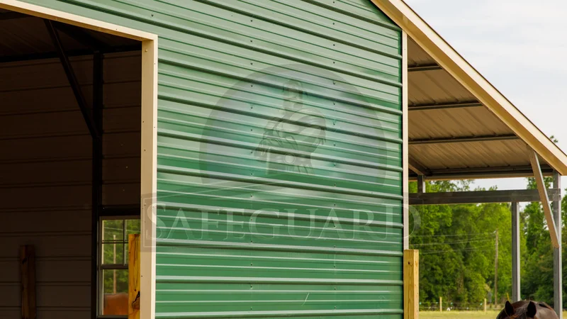 Steel horse barn