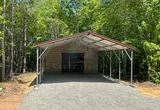 Far out view of attached carport