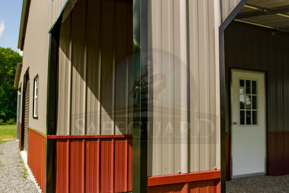 Corner of wrap-around